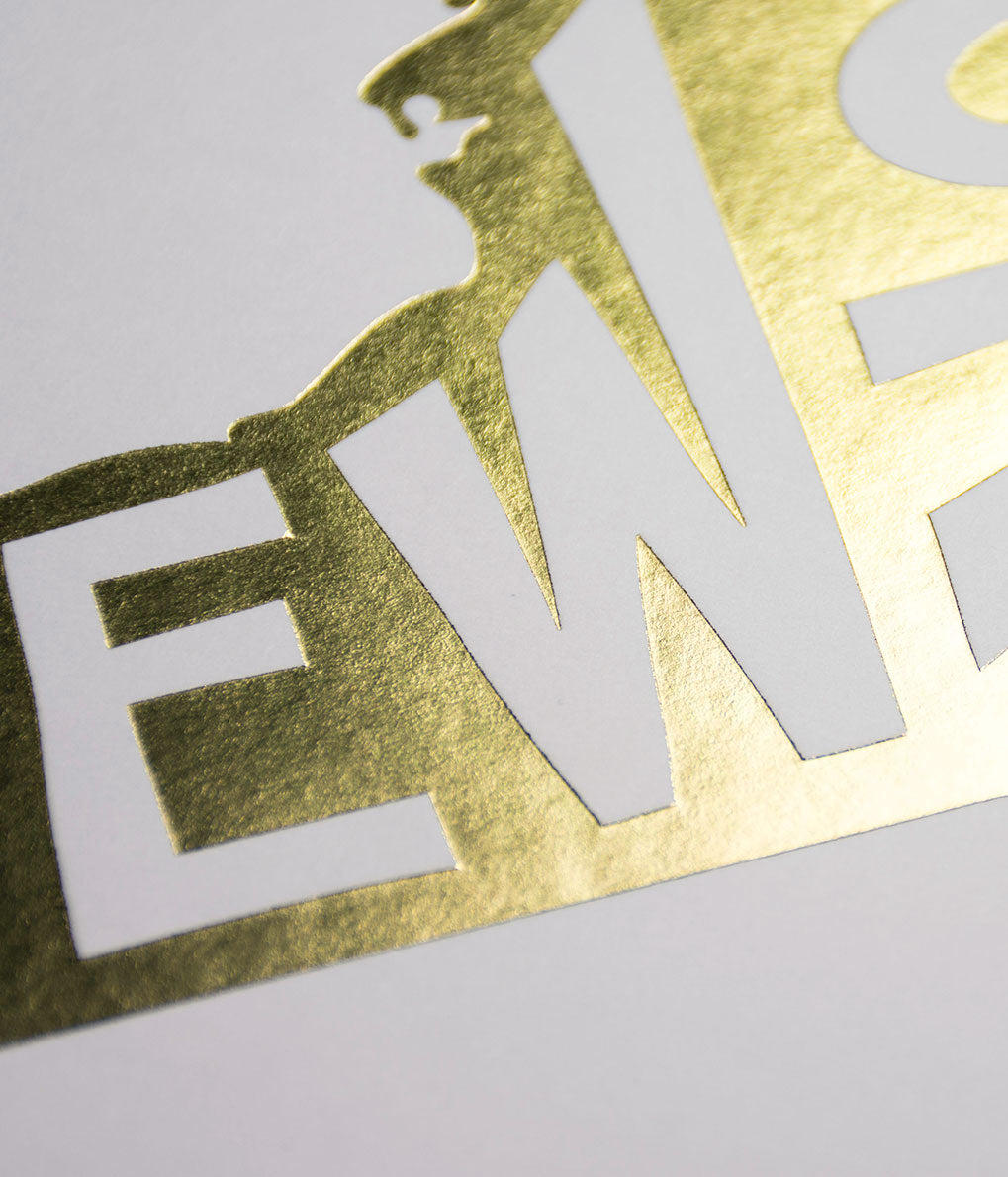 New York Foil Letterpress Art Print