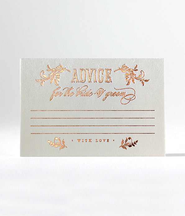 Filigree Advice Cards